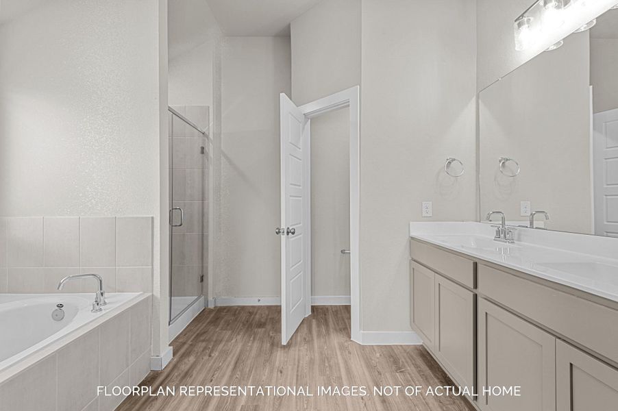 Furnished interior view inside a new home in Pinewood at Grand Texas, New Caney (Image 5).