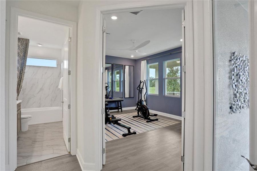 Furnished interior view inside a new home in Angeline, Land O' Lakes (Image 53).