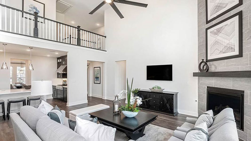 Representative furnished interior of a home built from the Sapphire by Taylor Morrison in Santa Rita Ranch, Liberty Hill (Image 7). Representative furnished interior of a home built from the Sapphire by Taylor Morrison in Santa Rita Ranch, Liberty Hill (Image 7).