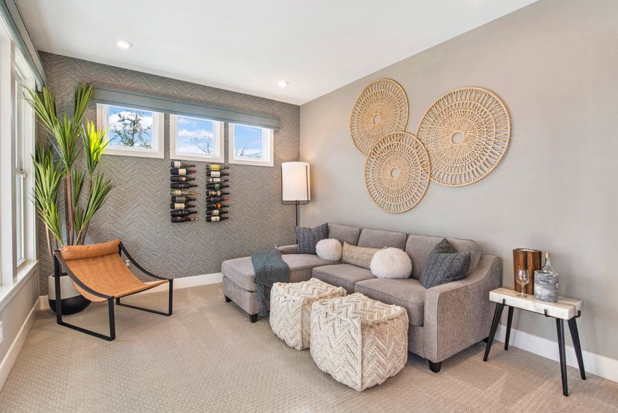 Representative furnished interior of a home built from the Grandin by Fischer Homes in The Dunes at Sandbar, Santa Rosa Beach (Image 81).