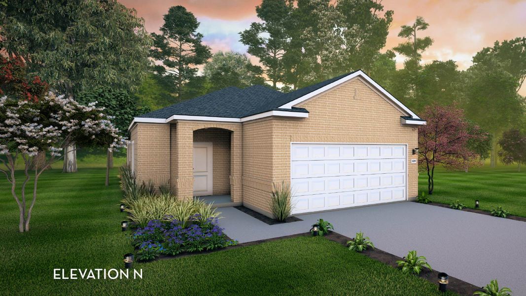 Representative exterior photo of a completed home built from the Pine II by CastleRock Communities in Cool Water, Jarrell, TX (Image 12). Representative exterior photo of a completed home built from the Pine II by CastleRock Communities in Cool Water, Jarrell, TX (Image 12).