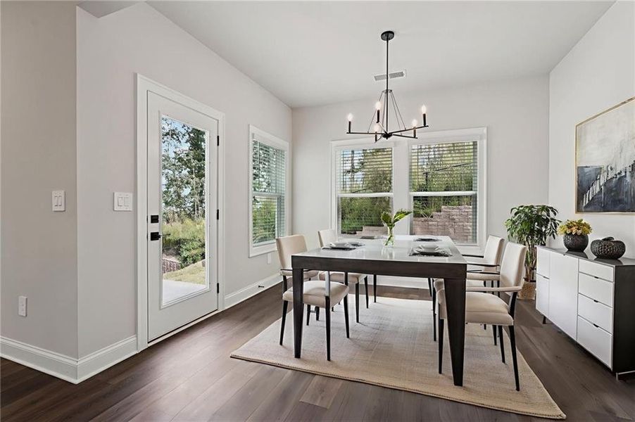 Furnished interior view inside a new home in Hemingway - Reserve Series, Cumming (Image 26).