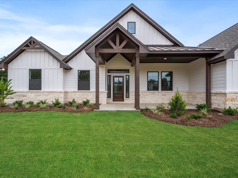 Front exterior of a new home in , Centerville, TX, highlighting curb appeal (Image 25). Front exterior of a new home in , Centerville, TX, highlighting curb appeal (Image 25).