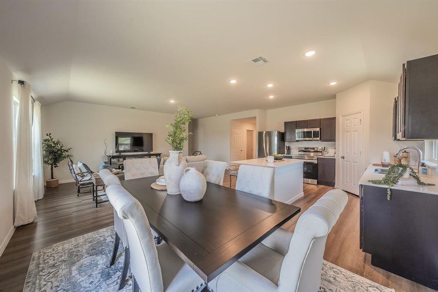 Furnished interior view inside a new home in Craftsman’s Corner, Cleburne (Image 25).