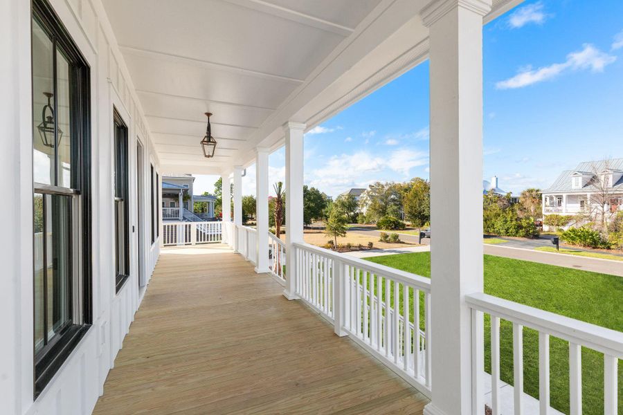 Exterior details and patio area of a home in Rivercroft, Awendaw (Image 35).