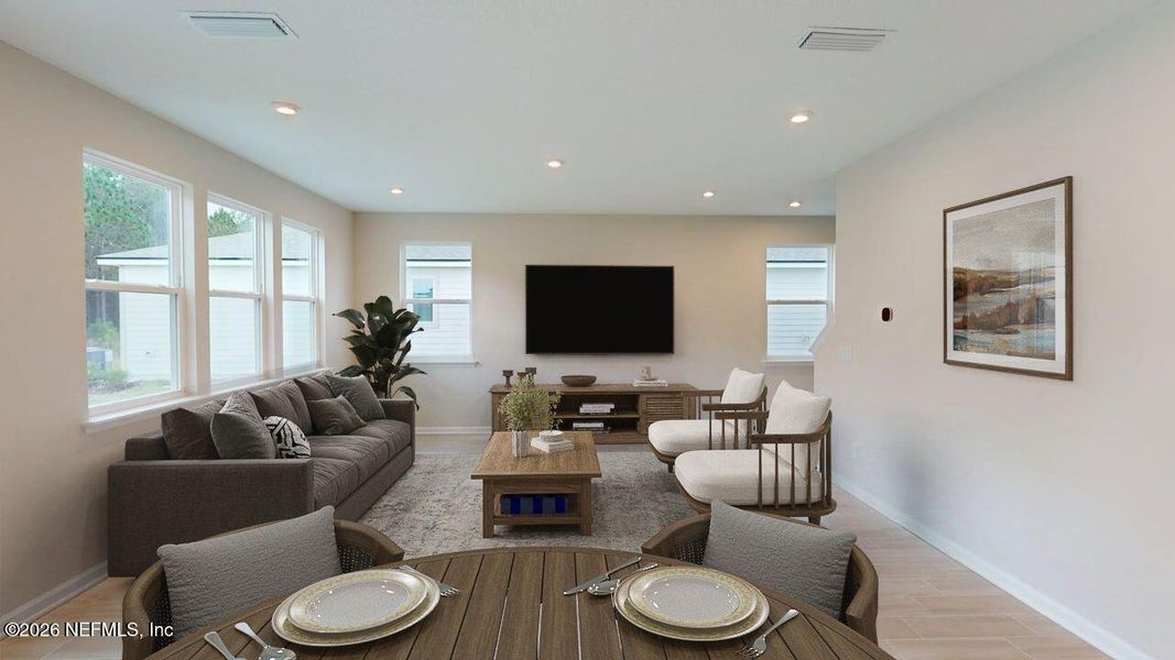 Furnished interior view inside a new home in Lakes at Bella Lago, Green Cove Springs (Image 9).