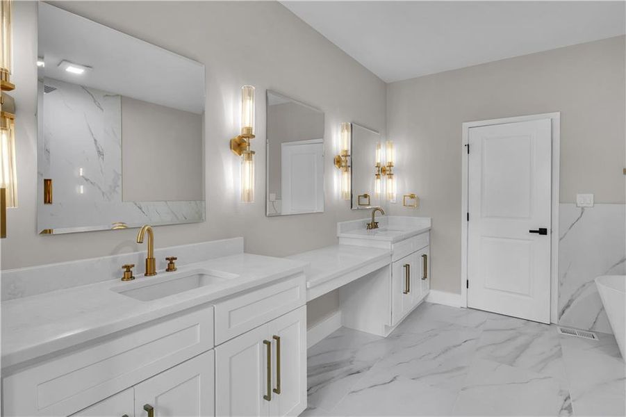 Furnished interior view inside a new home in , Atlanta (Image 12).