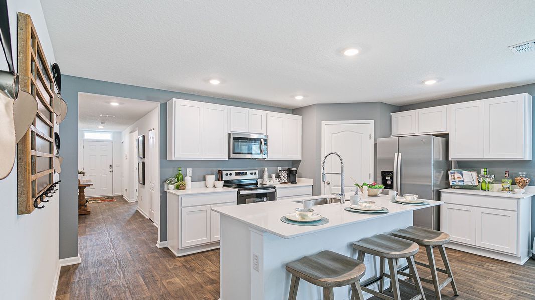 Representative furnished interior of a home built from the CALI by D.R. Horton in Palm Coast Homesites, Palm Coast (Image 6). Representative furnished interior of a home built from the CALI by D.R. Horton in Palm Coast Homesites, Palm Coast (Image 6).