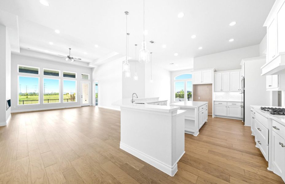 Furnished interior view inside a new home in Bridgeland 60′, Cypress (Image 11).