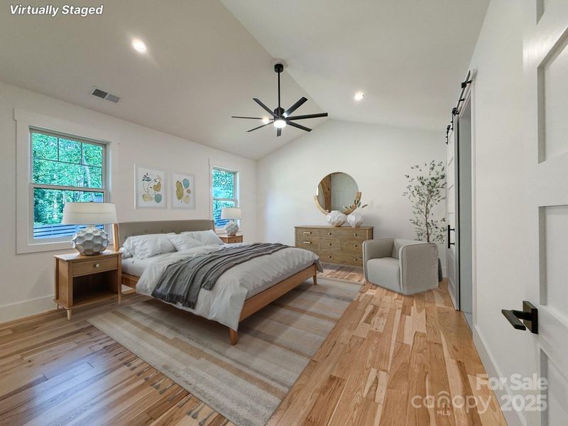 Furnished interior view inside a new home in , Mills River (Image 9).