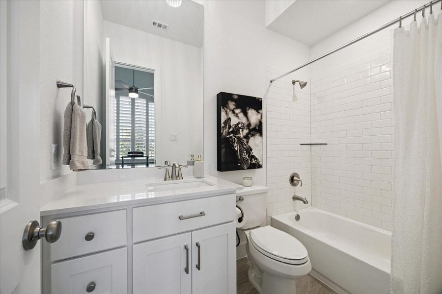 Furnished interior view inside a new home in Elyson, Katy (Image 7).
