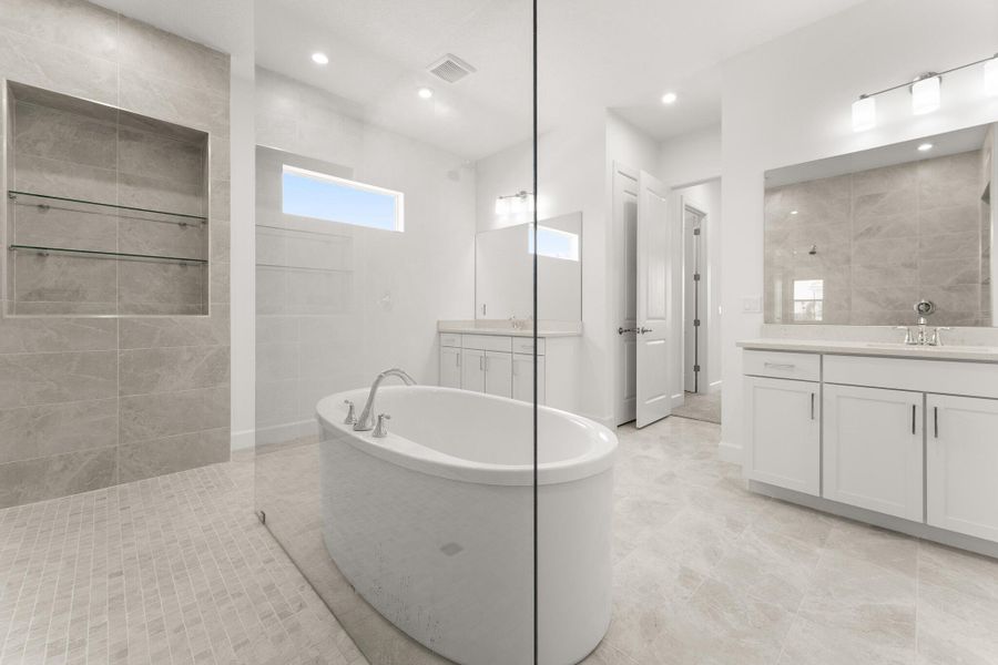 Furnished interior view inside a new home in Tradition - Seville, Port St. Lucie (Image 6).