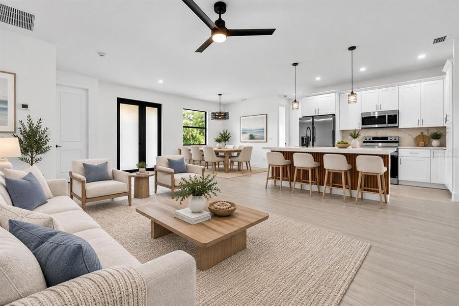 Furnished interior view inside a new home in , Port Charlotte (Image 6).