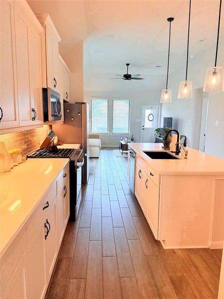 Furnished interior view inside a new home in , Richmond (Image 27).