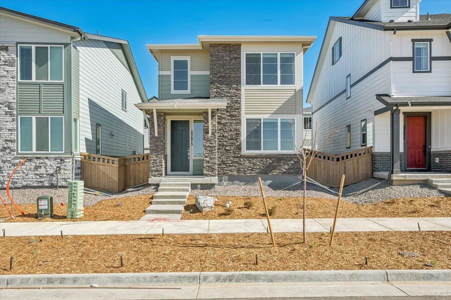 Exterior details and patio area of a home in Windler, Aurora (Image 3).
