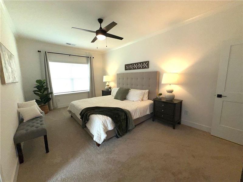 Furnished interior view inside a new home in Thunder Ridge, Dawsonville (Image 21).