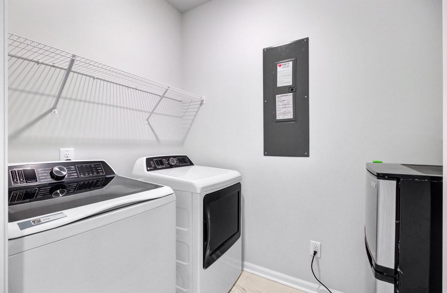 Furnished interior view inside a new home in Limehouse Village: Row Collection, Summerville (Image 17).