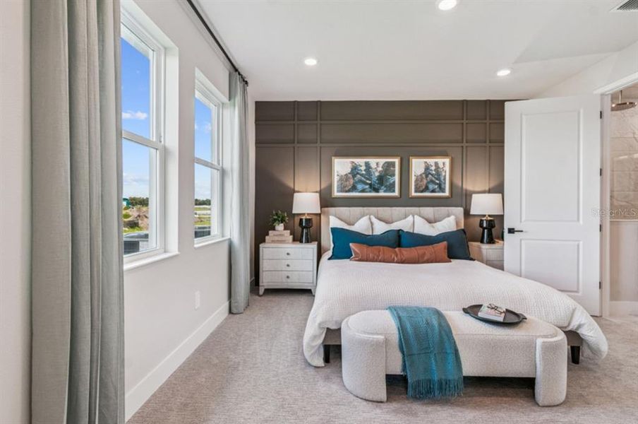 Furnished interior view inside a new home in Gracewater at Sarasota, Sarasota (Image 13).
