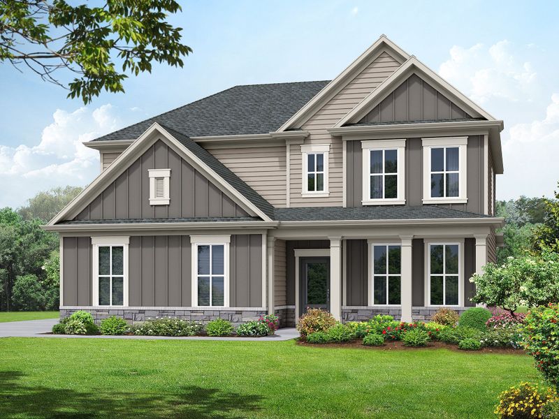 Front exterior of a home in the Legends at Old Monroe community, located in Monroe, GA (Image 13).