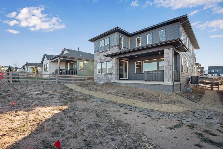In-progress construction of a new home in Sterling Ranch, Littleton, CO (Image 41).