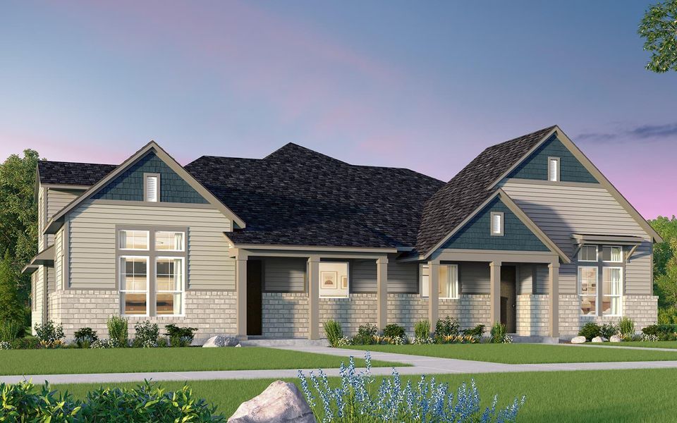 View of front of property featuring a lawn View of front of property featuring a lawn