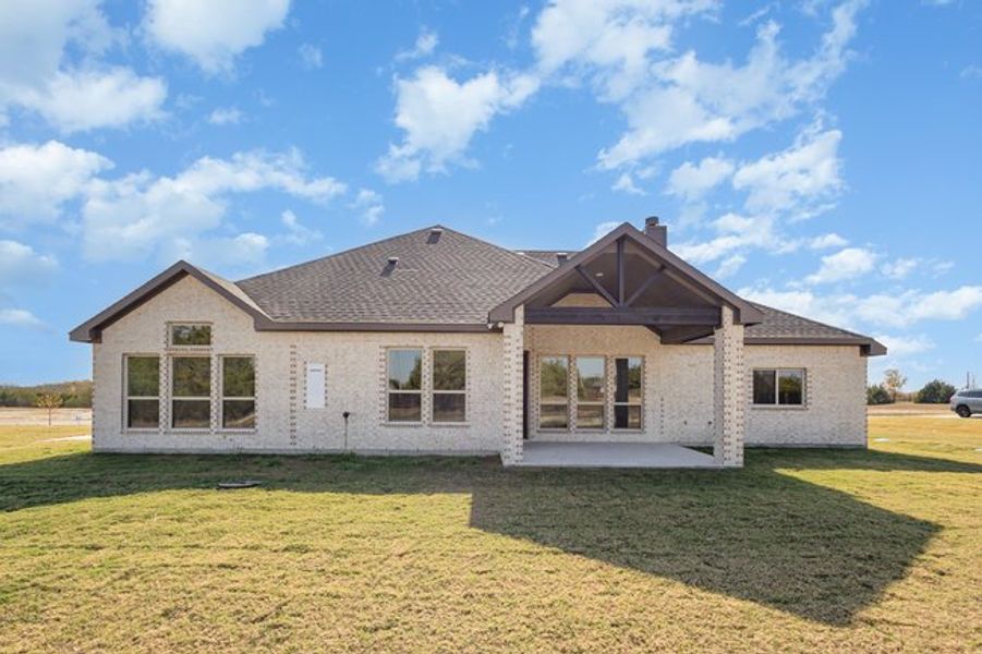 Representative exterior details of a home built from the The Magnolia by Sumeer Homes in Stone Henge II, Sanger (Image 3). Representative exterior details of a home built from the The Magnolia by Sumeer Homes in Stone Henge II, Sanger (Image 3).