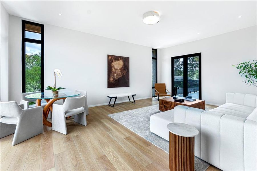 Furnished interior view inside a new home in , Marietta (Image 56).