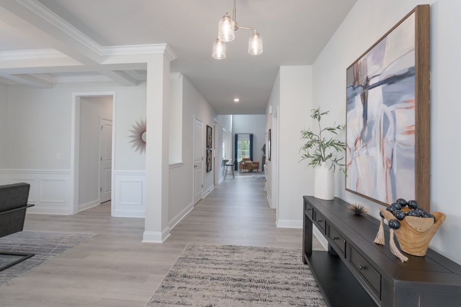 Representative furnished interior of a home built from the 3320 by Adams Homes in Norris Landing, Snellville (Image 6).