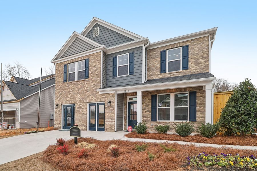 Representative exterior photo of a completed home built from the Bradley II by Great Southern Homes in Sedona, Greenville, SC (Image 48).