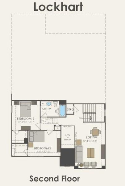 Pulte Homes, Lockhart/B floor plan