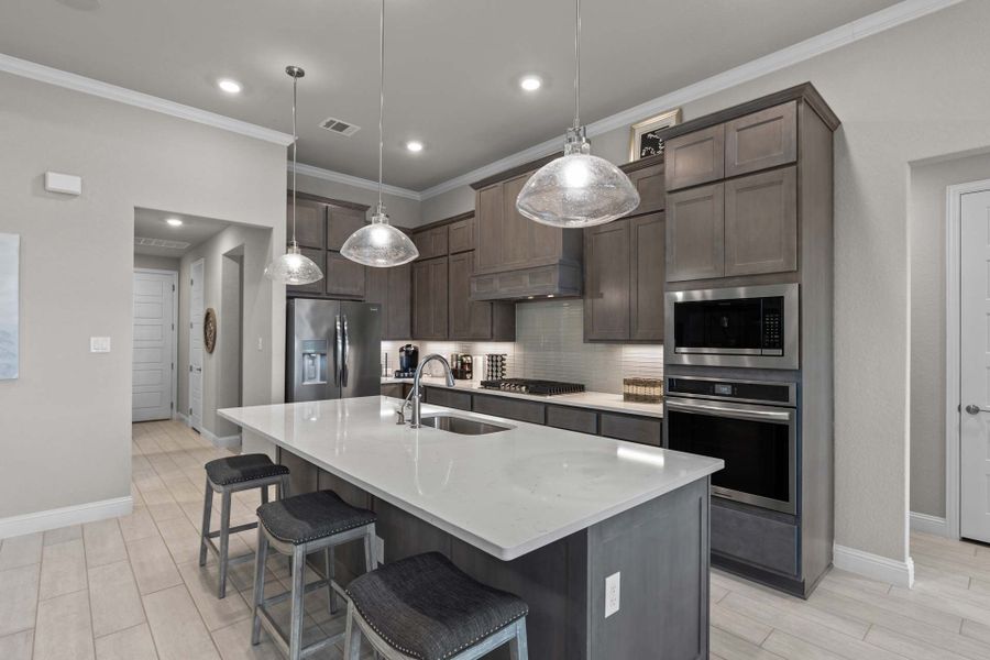 Representative furnished interior of a home built from the The Garner A by Davidson Homes LLC in The Reserve at Potranco Oaks, Castroville (Image 15).