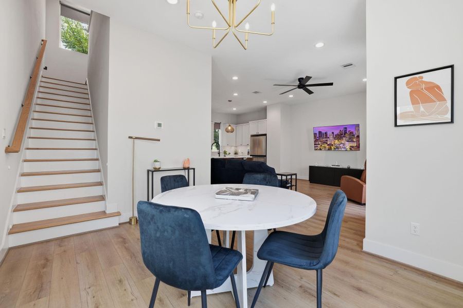 Furnished interior view inside a new home in , Houston (Image 8).