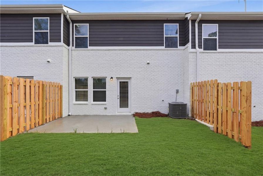 Exterior details and patio area of a home in Concord Oaks, Powder Springs (Image 15). Exterior details and patio area of a home in Concord Oaks, Powder Springs (Image 15).