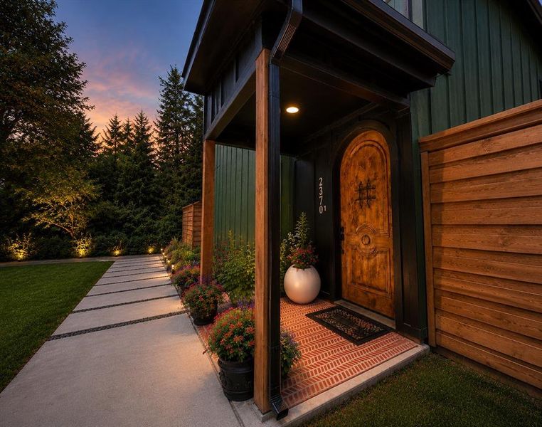 Exterior details and patio area of a home in , Dallas (Image 25).