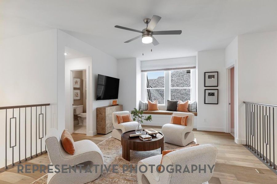 Furnished interior view inside a new home in Cross Creek West, Fulshear (Image 27).