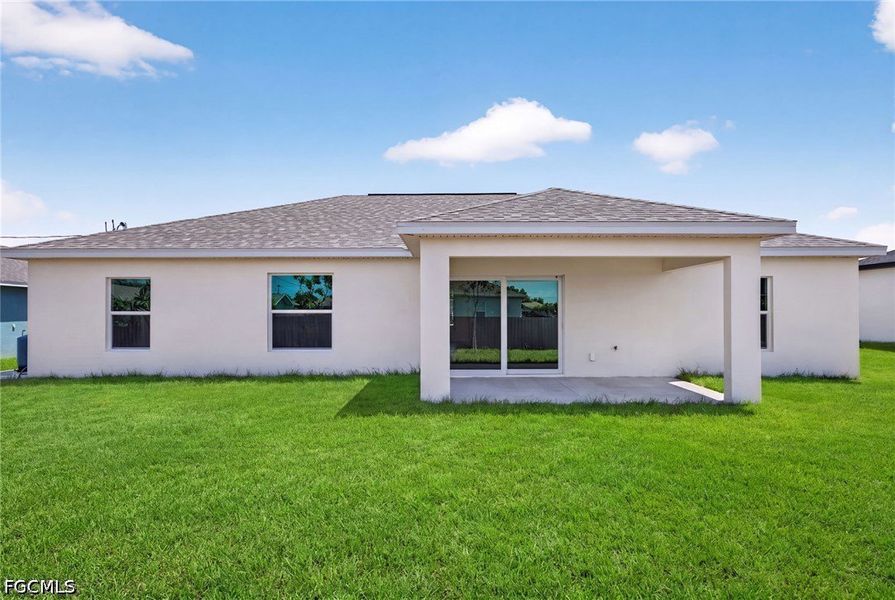 Exterior details and patio area of a home in Cape Coral, Cape Coral (Image 22). Exterior details and patio area of a home in Cape Coral, Cape Coral (Image 22).