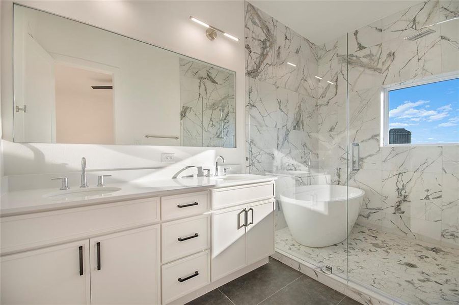 Furnished interior view inside a new home in , Dallas (Image 10).