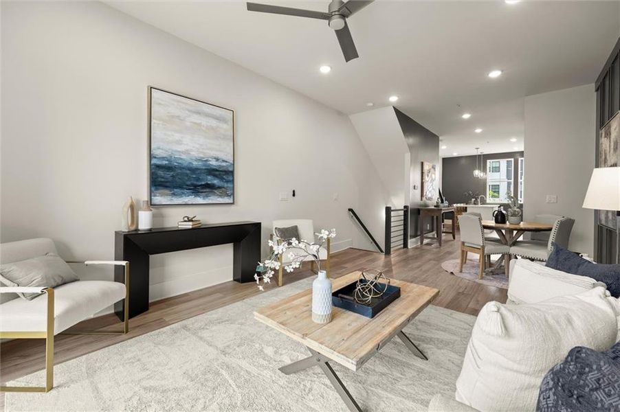 Furnished interior view inside a new home in The Gathering – Alpharetta, Alpharetta (Image 12).