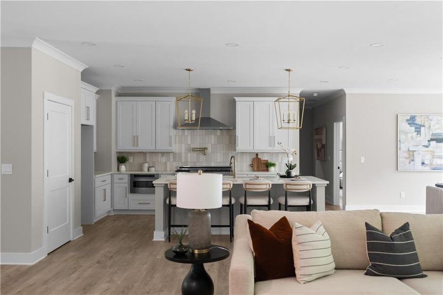Furnished interior view inside a new home in , Lilburn (Image 46).