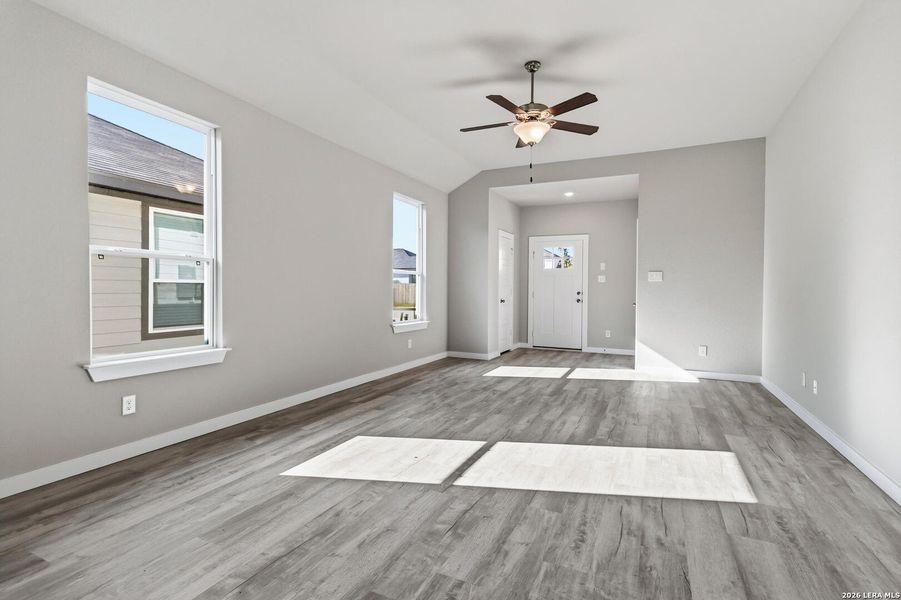 Spacious, unfurnished interior of a new home in Katzer Ranch, Converse (Image 12). Spacious, unfurnished interior of a new home in Katzer Ranch, Converse (Image 12).