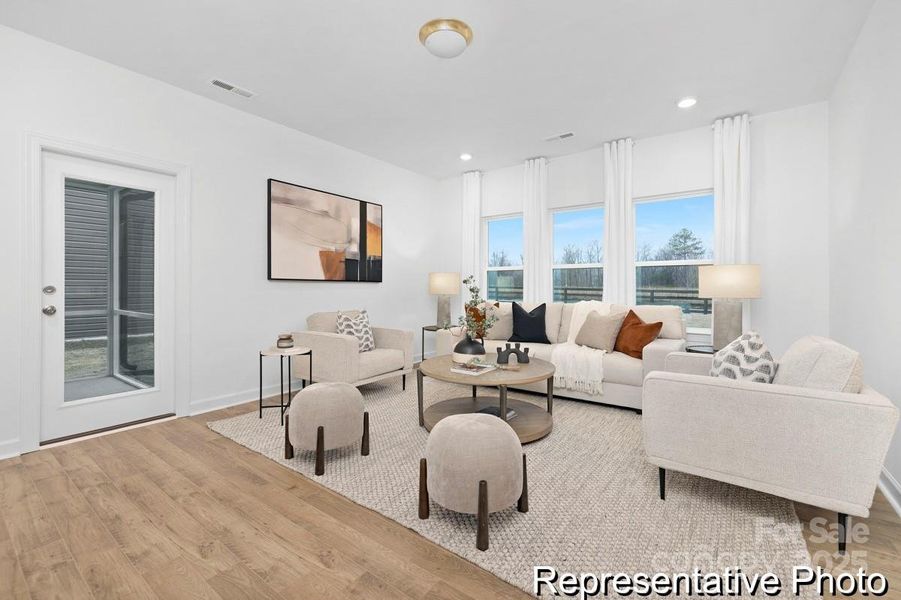 Furnished interior view inside a new home in Morgan Hills, Albemarle (Image 16).