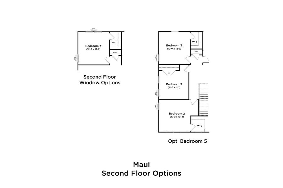 2D floor plan layout for the Maui by DRB Homes in Granary Park, Green Cove Springs, FL (Image 5).