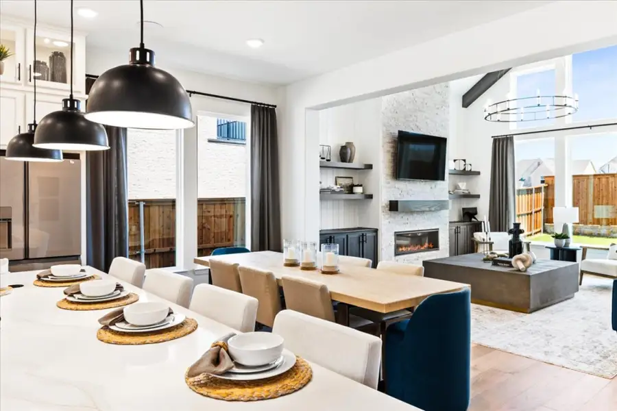 Furnished interior view inside a new home in Nelson Lake, Rockwall (Image 3).