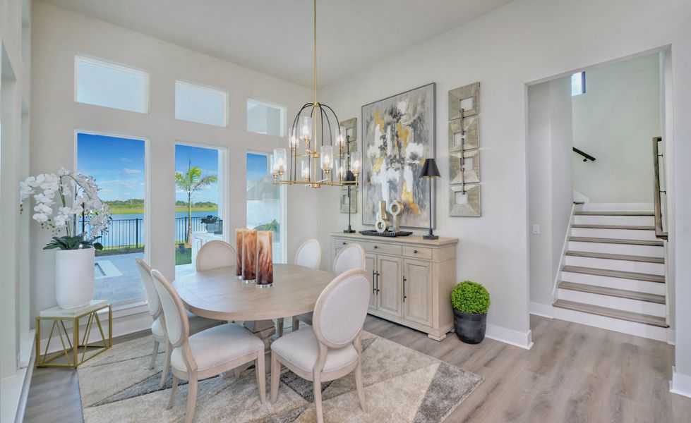 Furnished interior view inside a new home in Waterset, Apollo Beach (Image 45).