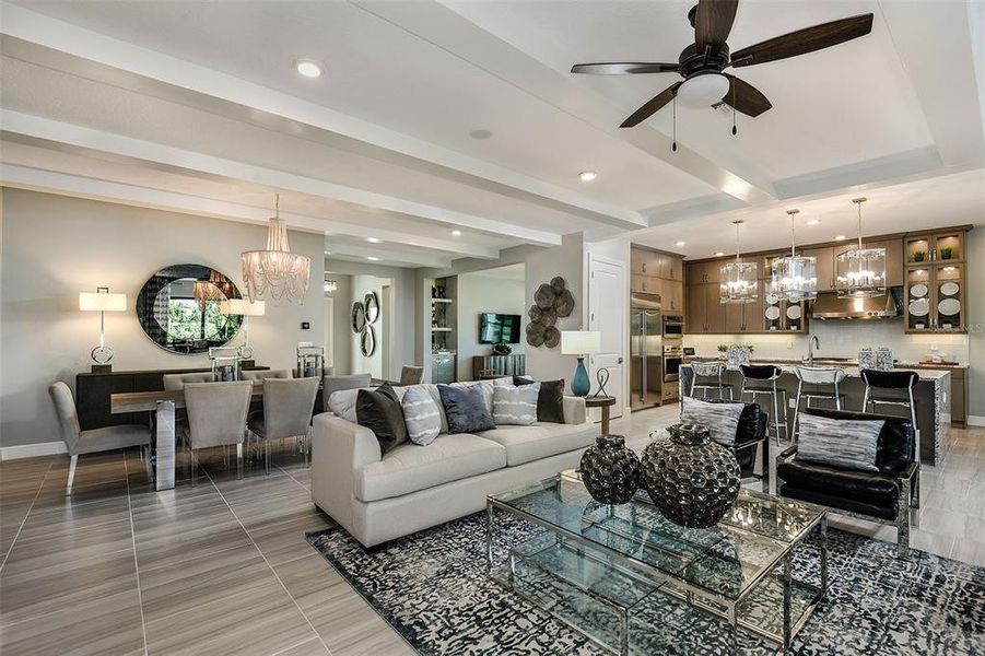 Furnished interior view inside a new home in Cresswind Lakewood Ranch, Lakewood Ranch (Image 5). Furnished interior view inside a new home in Cresswind Lakewood Ranch, Lakewood Ranch (Image 5).