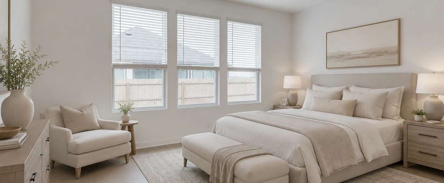 Representative furnished interior of a home built from the Blanco by Ashton Woods in Saddlebrook Ranch, Schertz (Image 8).