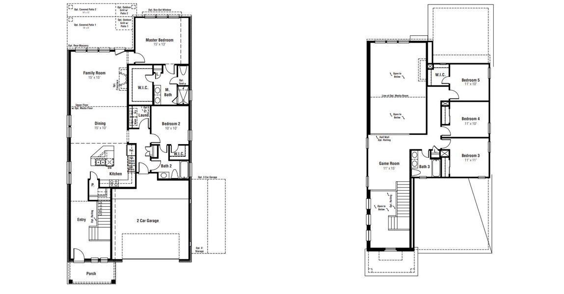 2D floor plan layout for the Sabine by Scott Felder Homes in The Crossvine, Schertz, TX (Image 3). 2D floor plan layout for the Sabine by Scott Felder Homes in The Crossvine, Schertz, TX (Image 3).