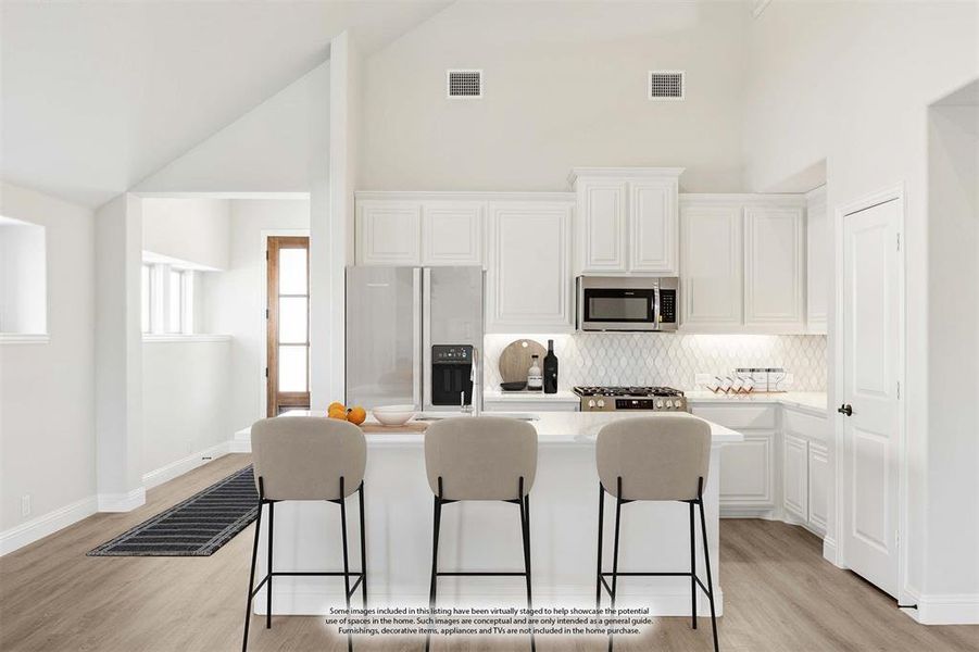 Furnished interior view inside a new home in Wildcat Ridge Phase 3, Godley (Image 12). Furnished interior view inside a new home in Wildcat Ridge Phase 3, Godley (Image 12).