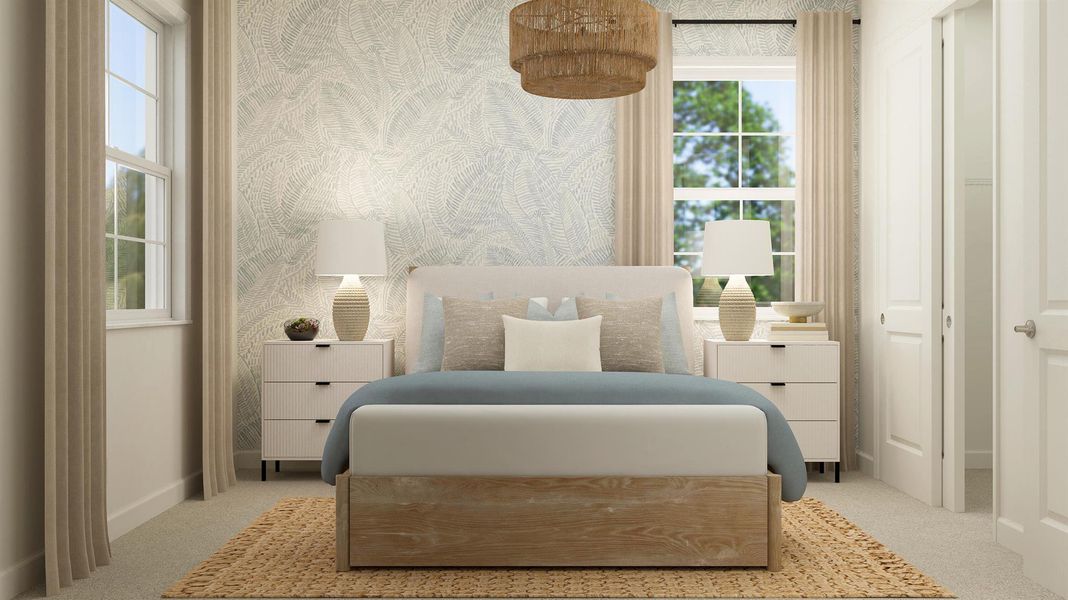 Furnished interior view inside a new home in Estates of Boynton Waters, Boynton Beach (Image 6).