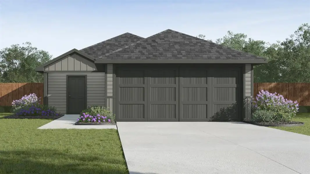 Front exterior of a new home in Riverfield, Josephine, TX, highlighting curb appeal (Image 1). Front exterior of a new home in Riverfield, Josephine, TX, highlighting curb appeal (Image 1).